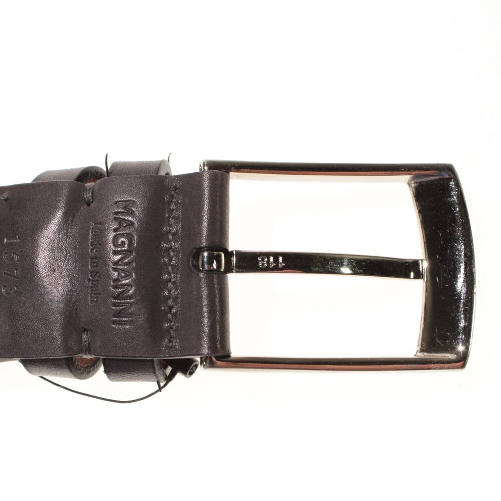 Magnanni NWT Braided Belt Size XL (US 44+) in Gray Knit / Leather Made in Spain